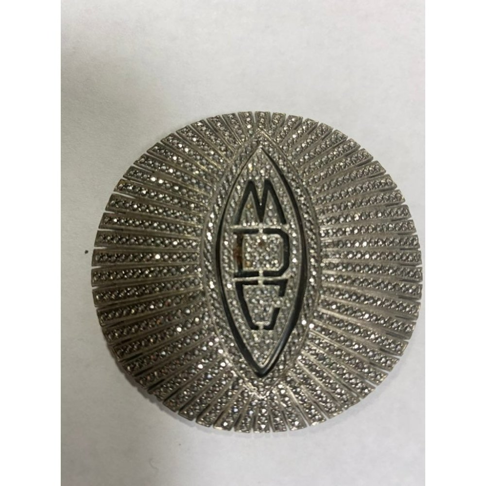 Vintage sterling and marcasite pin